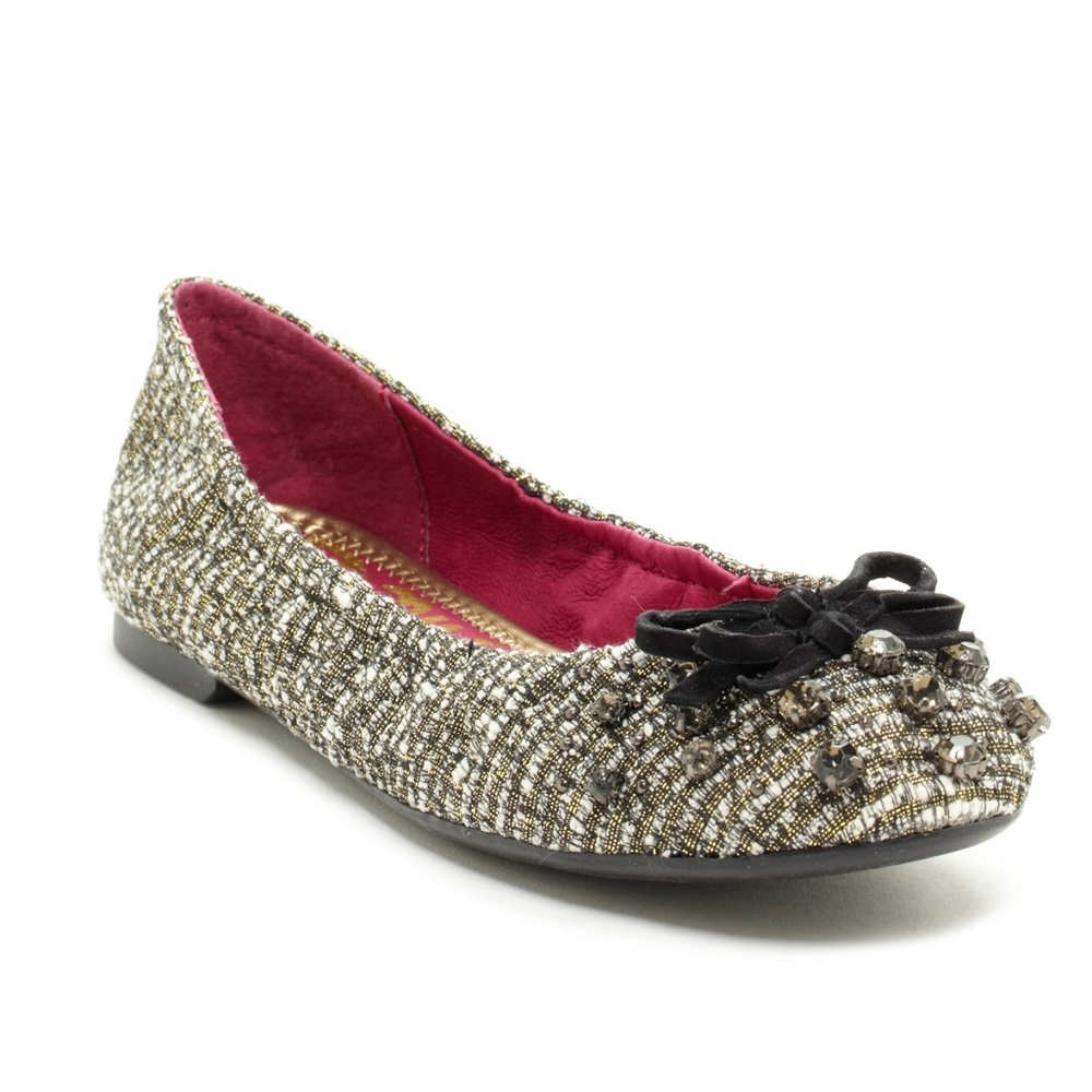 Sam Edelman Fern embellished tweed flats